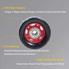 SYGA Ab Wheel Fitness Equipment - 3/4 Wheels Innovative Ergonomic Abdominal Roller Carving System - Home Gym Boxing Exercise Workout Equipment