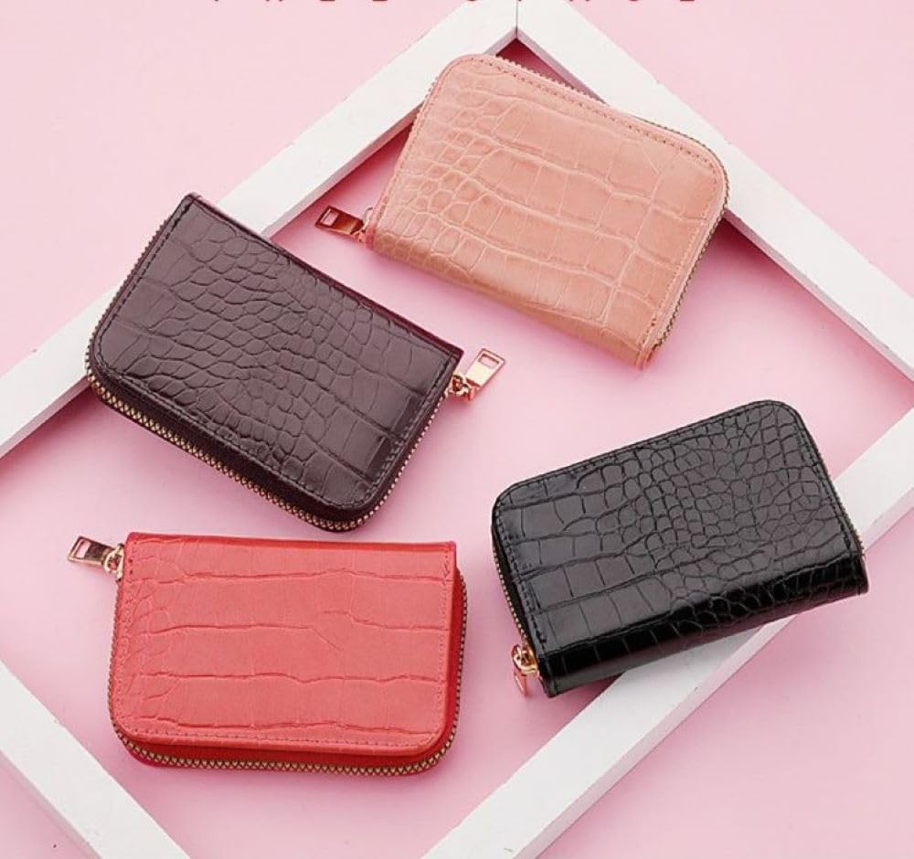 SYGA Women's Card Holder Coin Purse Multi-Card Slot Pu Pickup Case Zipper Small Wallet Driver's License Bag