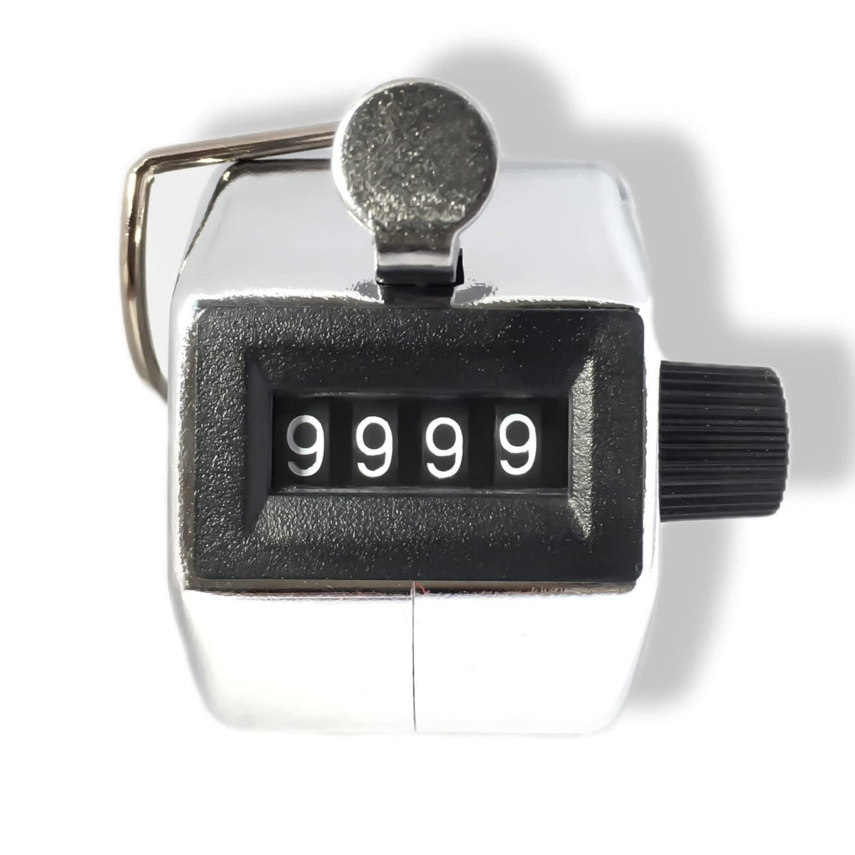 SYGA Hand Tally Counter, Digit Number Lap Counter Manual Mechanical Clicker with Finger Ring - Silver