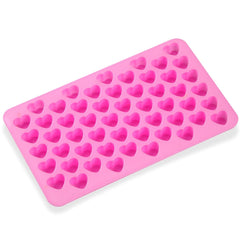 SYGA Xcellent Global Mini Pink Heart Shape Silicone Ice Cube/Chocolate Mold