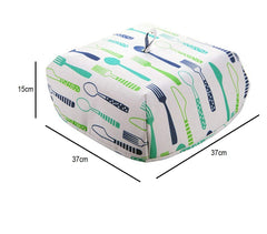 SYGA Large Aluminum Food Insulated Cover Foldable Hot Food Insulation Cover Anti Fly Mosquito Kitchen Lid(Blue)