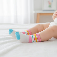 MOMISY 5 Pairs Baby Kids Girl Boys Tube Socks Toddlers Comfortable Ankel Length gifts (Multi Strawberry, 1 to 3 year)