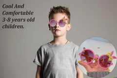 SYGA Kids Goggles, Modern Stylish Eyewears For Boy's And Girls, Ear Tie Style, Suitable For Age 3 To 8 Years (Black, Polarized)