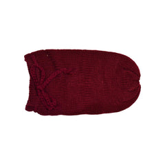 MOMISY Newborn Photography Photoshoot Prop, Crochet Costume Set, Knitted Sleep Bag (Maroon, 0-6 Months)