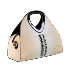 SYGA Women Elegant Gradient Dumpling Bag – Diamond Accent, Medium Size, Business & Daily Use