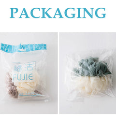 SYGA 2 Pcs Bath Ball Large Soft Anti-scattering Matching Bath Flower Adult Home Bath Ball Wipe Random Color
