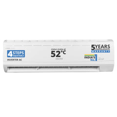 Voltas 245V Vectra Plus 2 ton 5 star inverter Split AC|4-IN-1 Adjustable mode| Energy Efficient|High ambient Cooling-cools even at 52Â°C|Anti dust filter with Anti-microbial coating| Copper Coil|White