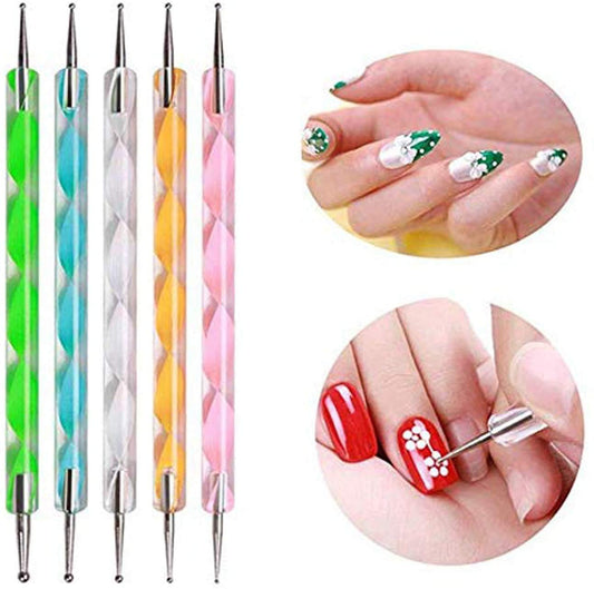 SYGA 5 Pcs Nail Decoration Sticks Nail Dotting Pen