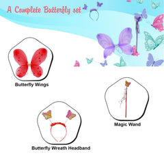 MOMISY Baby Photography Props, Baby Ferry Outfit with Feather, Stick and Headband for Kids Parties Anniversaries Photography (Red)