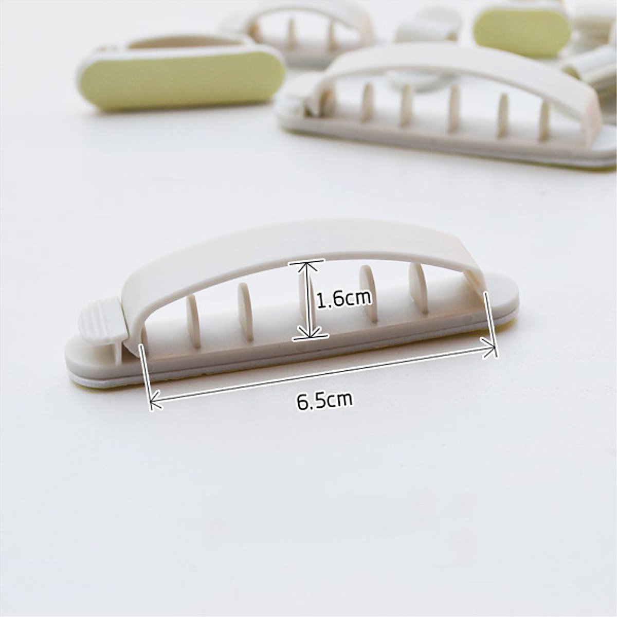 Syga Set of 10 Cable Management Clips Adhesive Wire Clips Wall Multi-Pack Cable Tie Holder