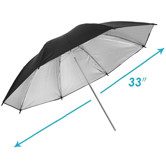 SYGA 33 inches Black Shoot Through Convertible Umbrella
