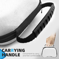 SYGA Game Controller Storage Remote Case for PS5, Carrying Travel Protective Case for Play Station 5 Protective case (PS5 White) [Video Game]