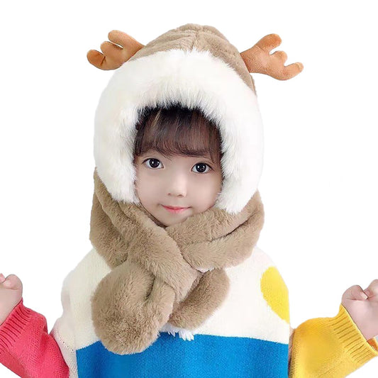 SYGA Baby Winter Beanie Hat Animal Shaped Warm Cap and Scarf (2-6 Year)
