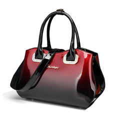SYGA Women Glossy Ombre Handbag – Elegant & Versatile Tote for Middle-Aged with Sparkling Accents
