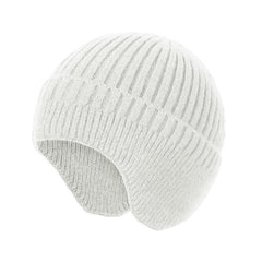 SYGA Winter Woolen Hat Men Ears Protection Beanie Knitted Hat Soft Plush Warm Cap (Above 15 Year) Khaki