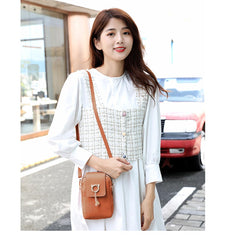 SYGA Mobile Phone Bag White Ladies Bags Ladies Shoulder Bag Small Bag One Piece