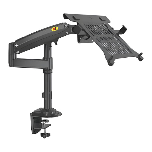 SYGA Adjustable Laptop Monitor Stand, Desk Mount with Full Motion Gas Spring Arm, Black