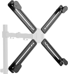 Jin Office Four-ARM Monitor Adapter KIT for Non-VESA Monitor and CAN Mount Any Monitor Without Screw Holes| ONLY VESA Adapter| Does NOT Included Monitor Mount Stand