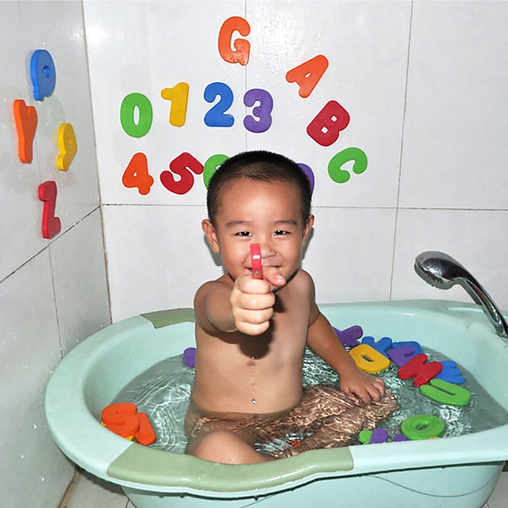 SYGA Baby Bath Letters and Numbers 36 Pieces