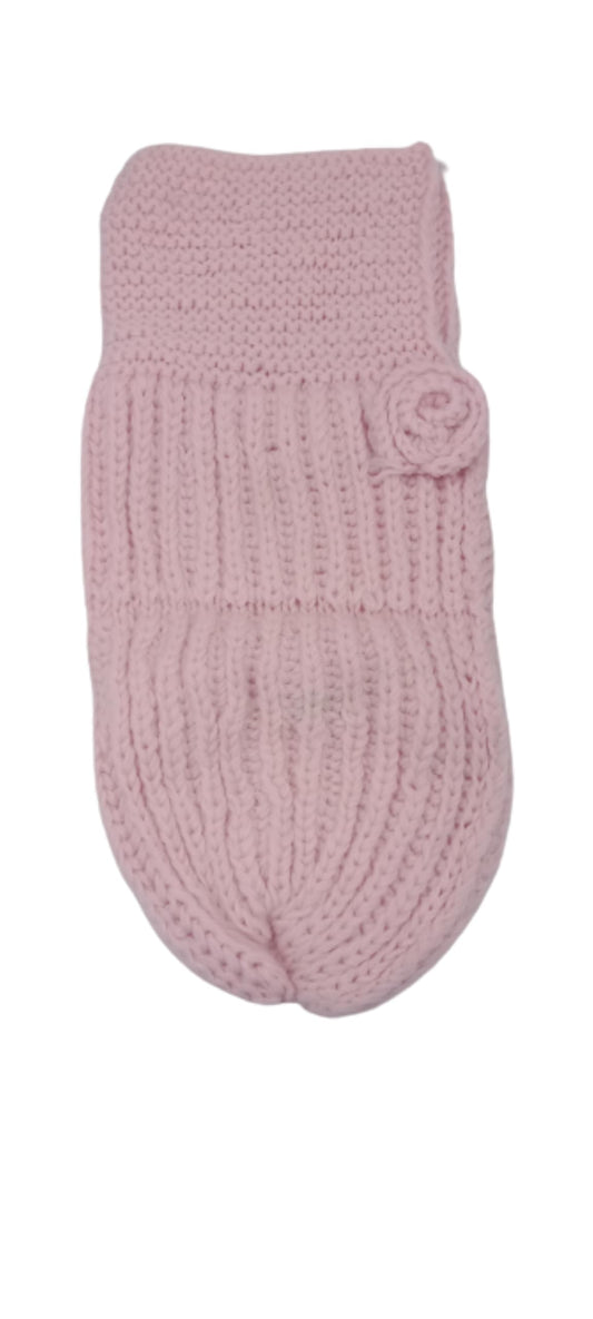 MOMISY Little Rose Bud Cocoon Baby Photography Prop Cute Babies SpiralSleeping Bag (Pink)-Acrylic Wool, 0 to 3 Months