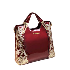 SYGA Women's Elegant Polyester Tote Bag – Beaded Vertical Square Shoulder Handbag with Zipper Closure