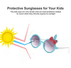 SYGA Kids Goggles, Modern Stylish Eyewears For Boy's And Girls, Ear Tie Style, Suitable For Age 3 To 8 Years (Black, Polarized)