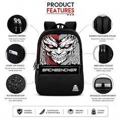 HACKER Laptop Backpack for Men & Women | Stylish Spider Printed Backpack | Durable School, College & Office Bag | Spacious Travel Backpack with Padded Laptop Compartment & Adjustable Straps