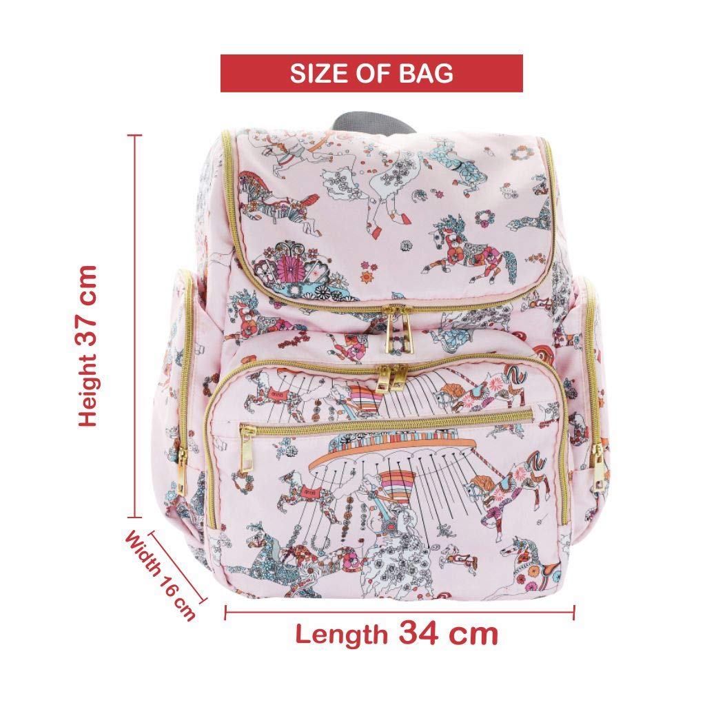 SYGA Diaper Bag Mother Bag Multi-Function Nappy Backpack Bag Organizer for Travel Diaper Bag (Unicorn Blue)