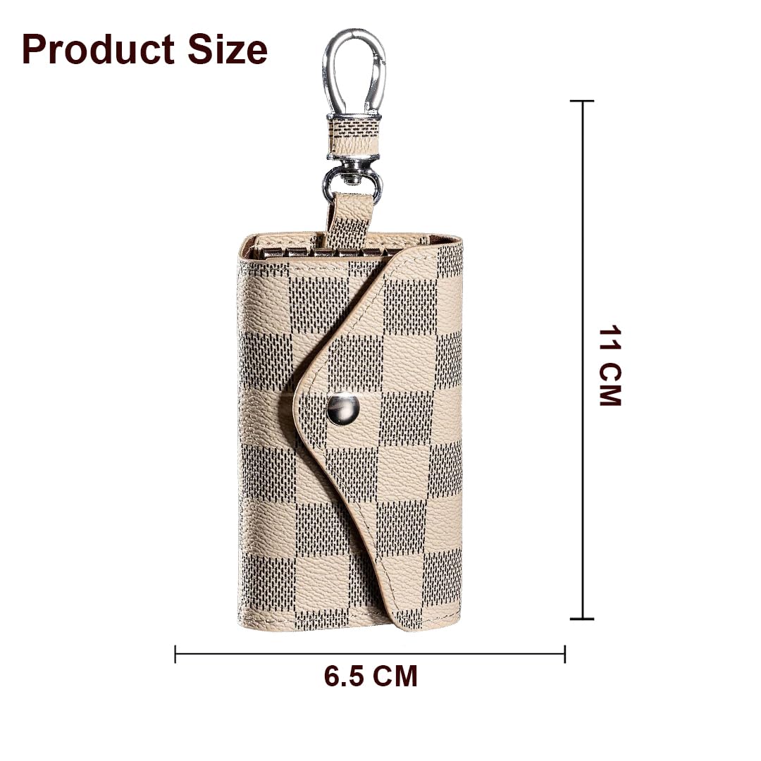 SYGA Car Key Bag Creative Style Car Zipper Fashion Protective Case for Men and Women(CHEX-White-Style-4)