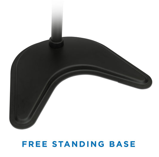 Mount-It MI-1781 Dual Monitor Desk Stand LCD Mount Adjustable Free Standing Two Computer LED Displays Stand 20 23 24 27 Inch Screen Sizes Black