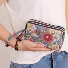MOMISY Women's Girls Clutch | Zipper | Ladies Purse Wallet Girls (Dahila)