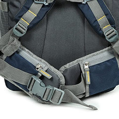 Half Moon 45L Hammer Waterproof Rucksack Bags for Man/Trekking Bags for Men | With 17.3" Laptop Compartment & Rain cover | For Trekking, Hiking, Travel Backpack for Men & Women (Navy Blue)