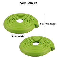 SYGA Baby Safety Strip Edge Guard Cushion Corner Cover Tape Infant Bump Protector-Black, Set of 2