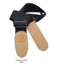 SYGA Cool Design Cotton Leather Guitar Strap(Beige)