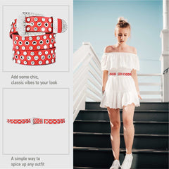 SYGA Women's PU Leather Belt Round Buckle Eyelet Waist Belt, Beige (Pack of 1)