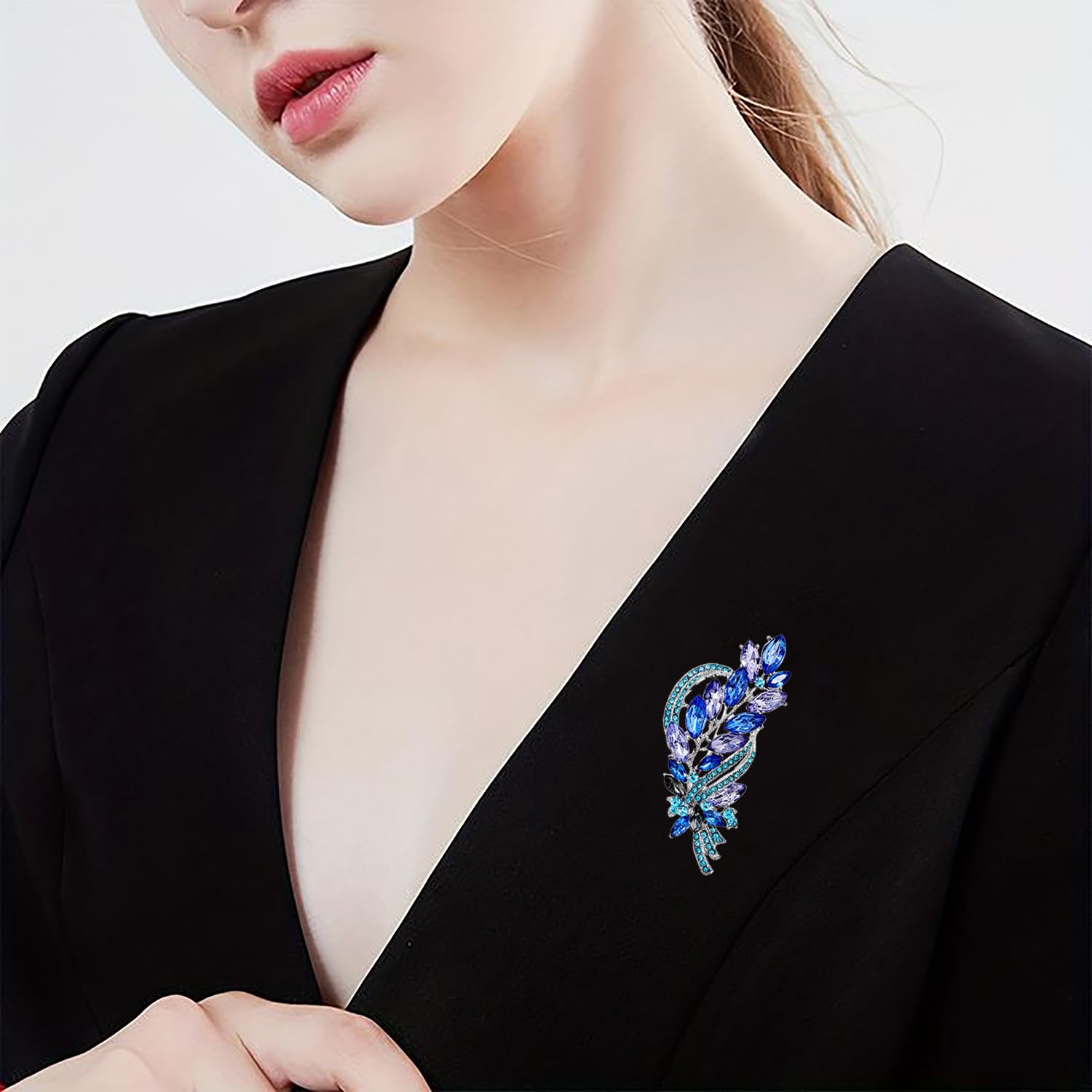 SYGA Brooch Pin Fashion Crystal Rhinestone Jewellery Pin Vintage Clothing Accessories Decoration Elegant Suit Corsage, Coat Pin, Brooches For Women & Men's- S222