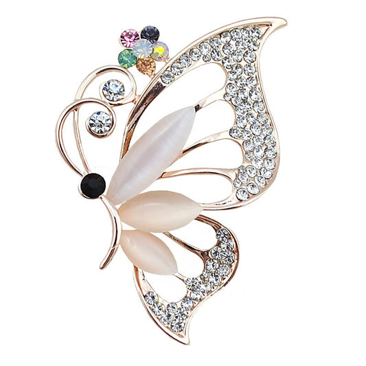 SYGA Brooch Pin Fashion Crystal Rhinestone Jewellery Pin Vintage Accessories Decoration Clothing Bouquet Brooches for Bridal Women Girl- S13