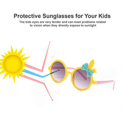 SYGA Kids Goggles, Modern Stylish Eyewears For Boy's And Girls, Ear Tie Style, Suitable For Age 3 To 8 Years (Black, Polarized)