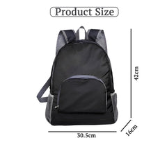 SYGA Outdoor Travel Foldable Backpack Waterproof Backpack With Mini Bag Stay-Clean Backpack for Camping, Hiking, Travelling, Outdoor Activities(Black)