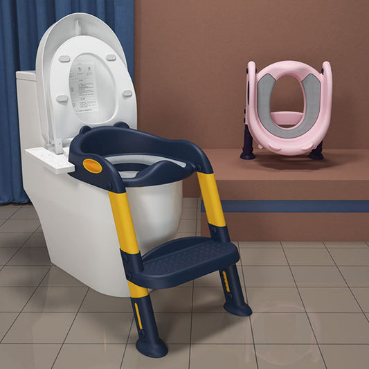 SYGA Toilet Potty Trainer Seat With Step And Ladder Chair Kit Potty Seat (1 Floor, DarkBlue)