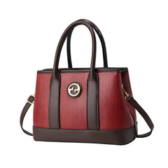 SYGA Women's Handbag | Tote Bag with Dual Tone Ribbed Texture | Elegant Shoulder Bag for Office & Casual Use