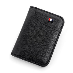 SYGA Men's Thin Portable Multiple Card Slots Large-Capacity Protective Cover Card Holder Wallet (Black)