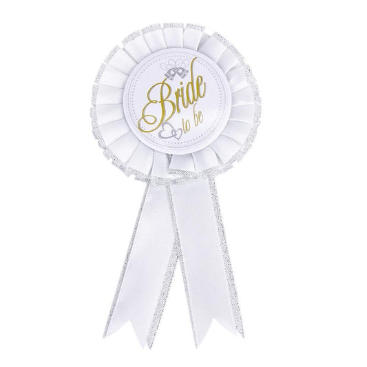 Syga Bachelorette Bride to be Decoration Supply-Set of 4 Pieces (White)