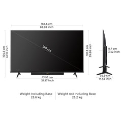 Vu 189cm (75 inches) Vibe Series 4K QLED Smart Google TV 75VIBE-DV