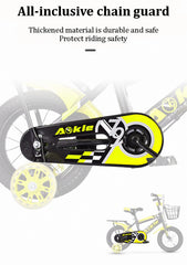 SYGA Bicycles for Kids 3-6 Years Children's Basket Bicycle Magnesium Alloy (14 INCH, Yellow)