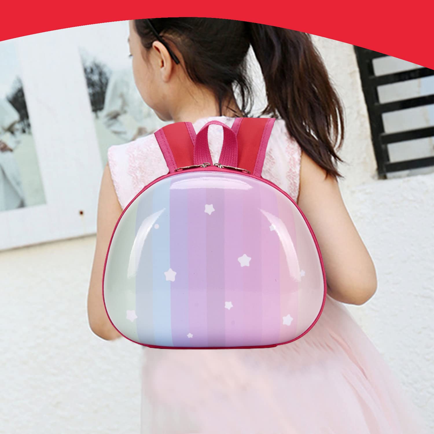 SYGA Children Bag Solid Backpack Oxford Kids Chest Multi-Purpose Baby School Bag for 2-4 Years Kids [Size:29 X 9 X 20 CM] (Blue)