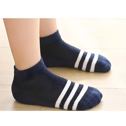 MOMISY 5 Pairs Baby Girl Boys Toddlers Infant Ankle Stretch Tube Socks (Multicolour, 3 Years-5 Years)