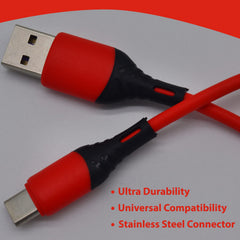 SYGA USB Type-C Cable, 5A - 3.3 Feet (1 Meter) - Lavender
