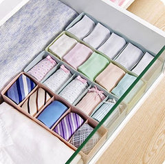 SYGA Green 5 Grid Multi Function Desktop Storage Box Deep Desk Drawer Organizer Tray(Set of Three)