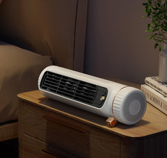 SYGA Summer New Fan Household Vertical Electric Fan Bedroom Circulation Fan Desktop Mute Floor Fan (White)
